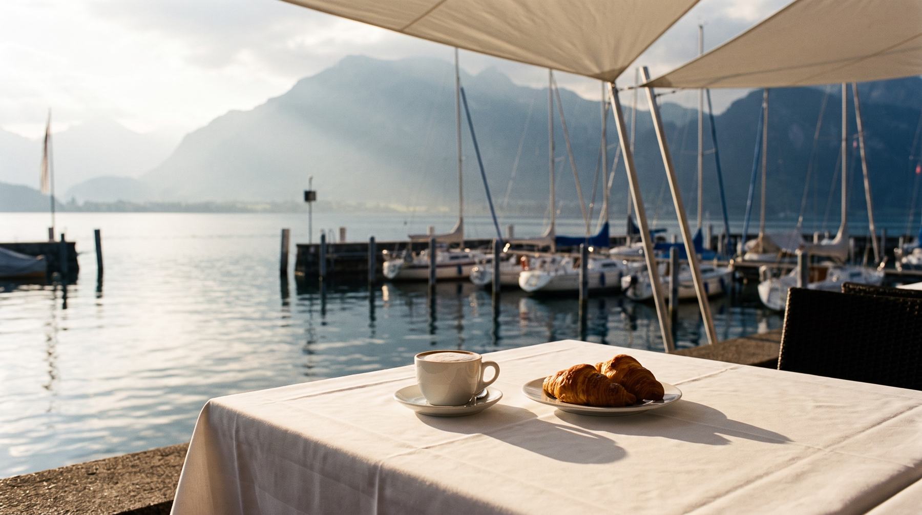 Terrazza della Vela Bianca al mattino
